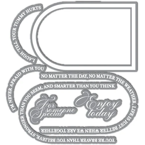 LDRS Creative - Good Cheer Collection - Impress-ion Press and Foil Plates - Arch Builder