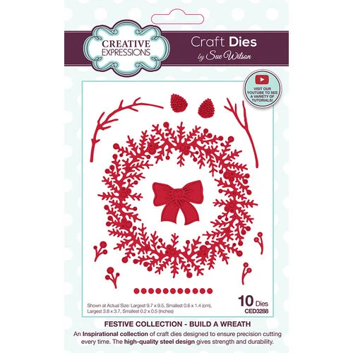 Creative Expressions - Festive Collection - Craft Dies - Build A Wreath