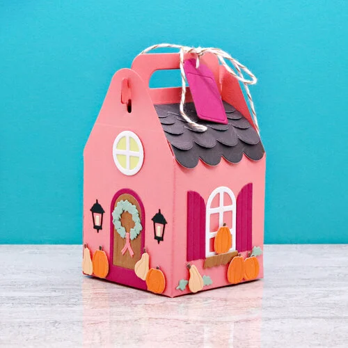 Scrapbook.com - Decorative Die Set - Fall - House Treat Box Add On 6 Scrapbook.com - Decorative Die Set - Fall - House Treat Box Add On